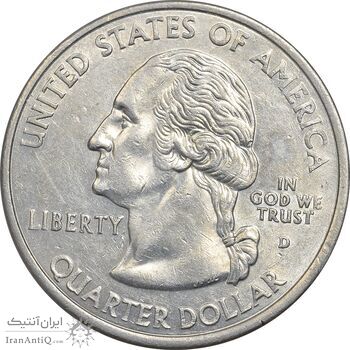 سکه کوارتر دلار 2002D ایالتی (میسیسیپی) - AU58 - آمریکا