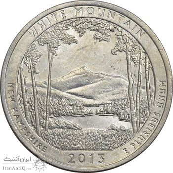 سکه کوارتر دلار 2013D (جنگل ملی کوه سفید) - AU58 - آمریکا