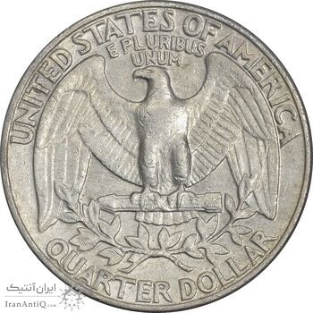 سکه کوارتر دلار 1981D واشنگتن - EF45 - آمریکا