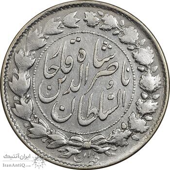 سکه 2000 دینار 1298 (8 تاریخ ضخیم) - VF35 - ناصرالدین شاه