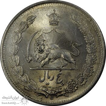 سکه 5 ریال 1310 - MS63 - رضا شاه سکه 5 ریال 1310 - MS63 - رضا شاه