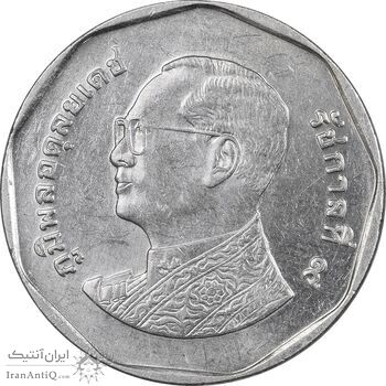 سکه 5 بات 2008 رامای نهم - MS61 - تایلند سکه 5 بات 2008 رامای نهم - MS61 - تایلند