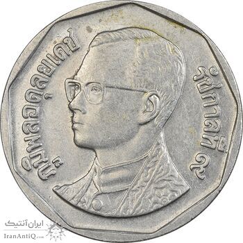 سکه 5 بات 2008 رامای نهم - EF45 - تایلند