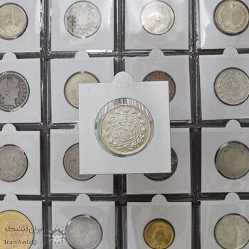 سکه 2 قران 1327 (قران با نقطه) - MS61 - محمد علی شاه