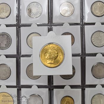 سکه طلا پنج پهلوی 1355 - MS61 - محمد رضا شاه