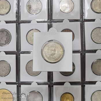 سکه 2000 دینار 1306L تصویری - MS63 - رضا شاه