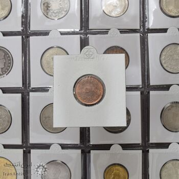 سکه 50 دینار 1322 (مس) - MS62 - محمد رضا شاه