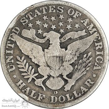 سکه نیم دلار 1908 باربر - VF25 - آمریکا