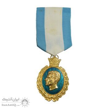 نشان بیست و پنجمین سال سلطنت (ضرب ایران) - AU - محمد رضا شاه