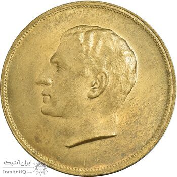 مدال برنز بیست و پنجمین سال سلطنت 1344 - UNC - محمدرضا شاه