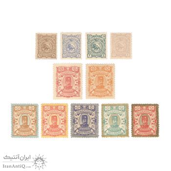 سری تمبرهای ناصری طلایی - تک - ناصرالدین شاه