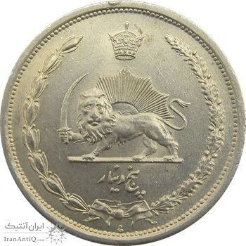 سکه 5 دینار 1310 نیکل - MS64 - رضا شاه