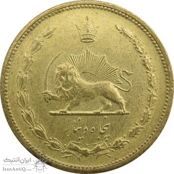 سکه 50 دینار 1318 برنز - MS64 - رضا شاه سکه 50 دینار 1318 برنز - MS64 - رضا شاه