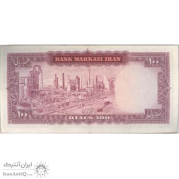 اسکناس 100 ریال (هویدا - سمیعی) - تک - AU50 - محمد رضا شاه