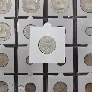 سکه 1000 دینار 1306/5 خطی - سورسارژ تاریخ - VF35 - رضا شاه