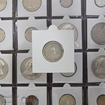 سکه 1000 دینار 1307 تصویری - AU58 - رضا شاه