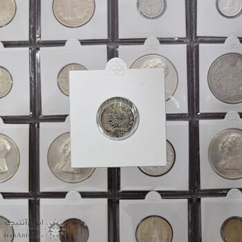 سکه 500 دینار 1313 خطی - VF - مظفرالدین شاه