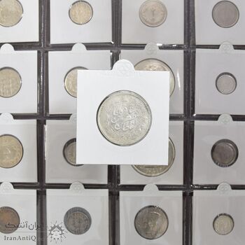 سکه 2000 دینار 1318 واریته تاریخ - VF30 - مظفرالدین شاه سکه 2000 دینار 1318 واریته تاریخ - VF30 - مظفرالدین شاه