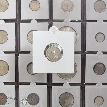 سکه 500 دینار 1308 تصویری - ارور چرخش 90 درجه - EF40 - رضا شاه