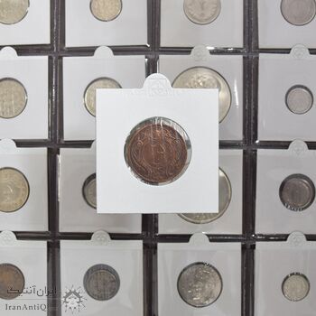 سکه 25 دینار 1314 مس - VF35 - رضا شاه