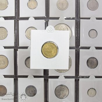 سکه 50 دینار 1320 برنز - MS63 - رضا شاه سکه 50 دینار 1320 برنز - MS63 - رضا شاه