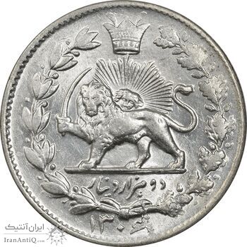 سکه 2000 دینار 1306 خطی - MS64 - رضا شاه سکه 2000 دینار 1306 خطی - MS64 - رضا شاه