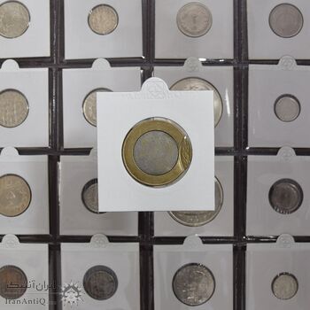 سکه 250 ریال - ارور ضرب خارج از مرکز - AU - جمهوری اسلامی