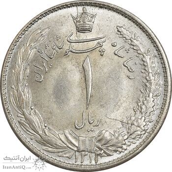 سکه 1 ریال 1313/0 (سورشارژ تاریخ) - MS63 - رضا شاه سکه 1 ریال 1313/0 (سورشارژ تاریخ) - MS63 - رضا شاه