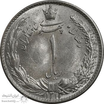 سکه 1 ریال 1313/0 (سورشارژ تاریخ) - MS63 - رضا شاه سکه 1 ریال 1313/0 (سورشارژ تاریخ) - MS63 - رضا شاه