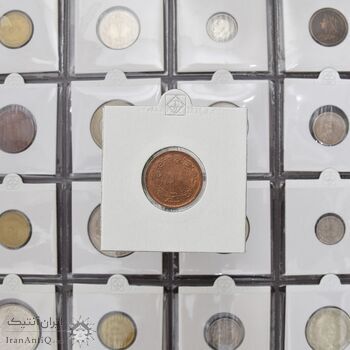 سکه 50 دینار 1322 (مس) - MS63 - محمد رضا شاه