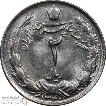 سکه 2 ریال 1340 - MS64 - محمد رضا شاه سکه 2 ریال 1340 - MS64 - محمد رضا شاه