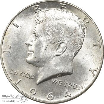 سکه نیم دلار 1964 کندی - AU58 - آمریکا