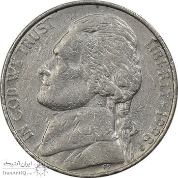 سکه 5 سنت 1998D جفرسون - EF45 - آمریکا