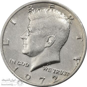 سکه نیم دلار 1972 کندی - EF45 - آمریکا