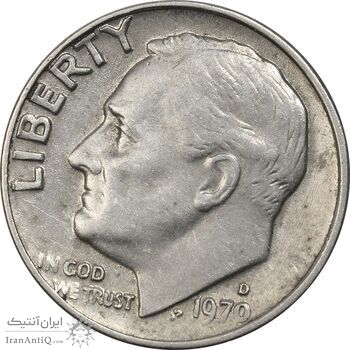 سکه 1 دایم 1970D روزولت - EF45 - آمریکا سکه 1 دایم 1970D روزولت - EF45 - آمریکا
