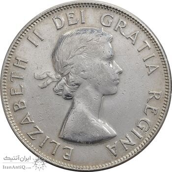 سکه 50 سنت 1959 الیزابت دوم - EF45 - کانادا