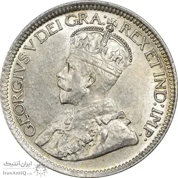 سکه 10 سنت 1929 جرج پنجم - MS62 - کانادا