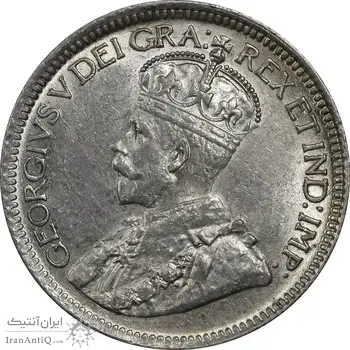 سکه 10 سنت 1929 جرج پنجم - MS62 - کانادا