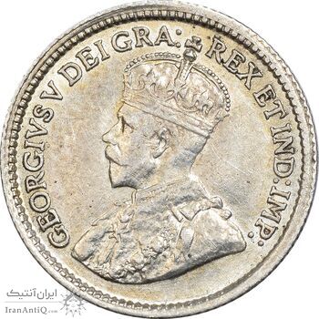 سکه 5 سنت 1914 جرج پنجم - AU55 - کانادا سکه 5 سنت 1914 جرج پنجم - AU55 - کانادا