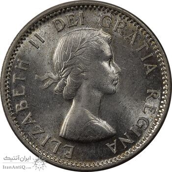 سکه 10 سنت 1956 الیزابت دوم - MS63 - کانادا سکه 10 سنت 1956 الیزابت دوم - MS63 - کانادا