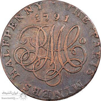ژتون 1/2 پنی 1791 - EF40 - انگلستان