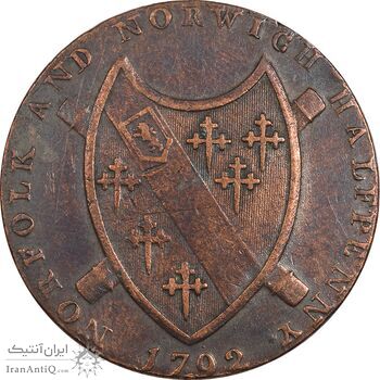 ژتون 1/2 پنی 1792 - VF35 - انگلستان