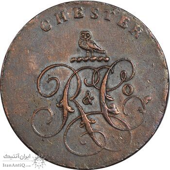 ژتون 1/2 پنی چستر - VF35 - انگلستان