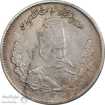 سکه 2000 دینار 1323 تصویری - واریته 3 تاریخ پایین - AU53 - مظفرالدین شاه سکه 2000 دینار 1323 تصویری - واریته 3 تاریخ پایین - AU53 - مظفرالدین شاه