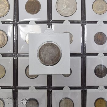 سکه 2000 دینار 1323 تصویری - واریته 3 تاریخ پایین - AU53 - مظفرالدین شاه سکه 2000 دینار 1323 تصویری - واریته 3 تاریخ پایین - AU53 - مظفرالدین شاه