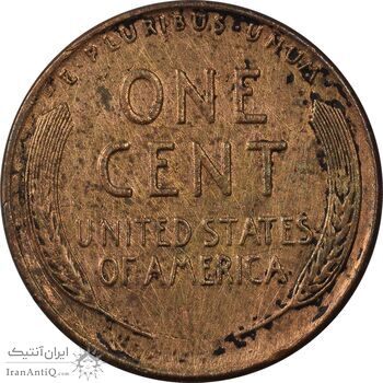 سکه 1 سنت 1942D لینکلن - VF35 - آمریکا