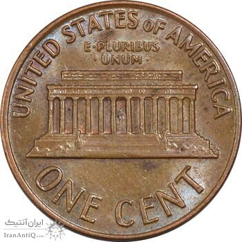 سکه 1 سنت 1972D لینکلن - AU50 - آمریکا