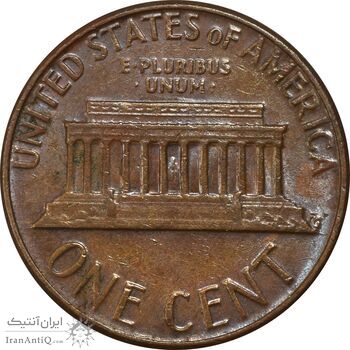 سکه 1 سنت 1975D لینکلن - EF45 - آمریکا