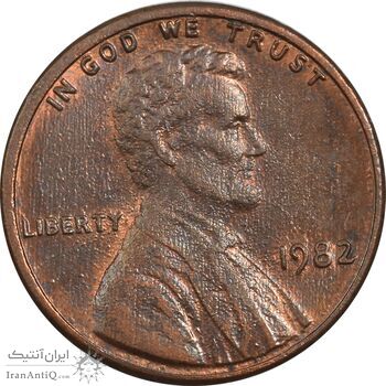 سکه 1 سنت 1982 لینکلن - MS61 - آمریکا