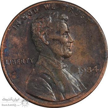 سکه 1 سنت 1984 لینکلن - EF45 - آمریکا